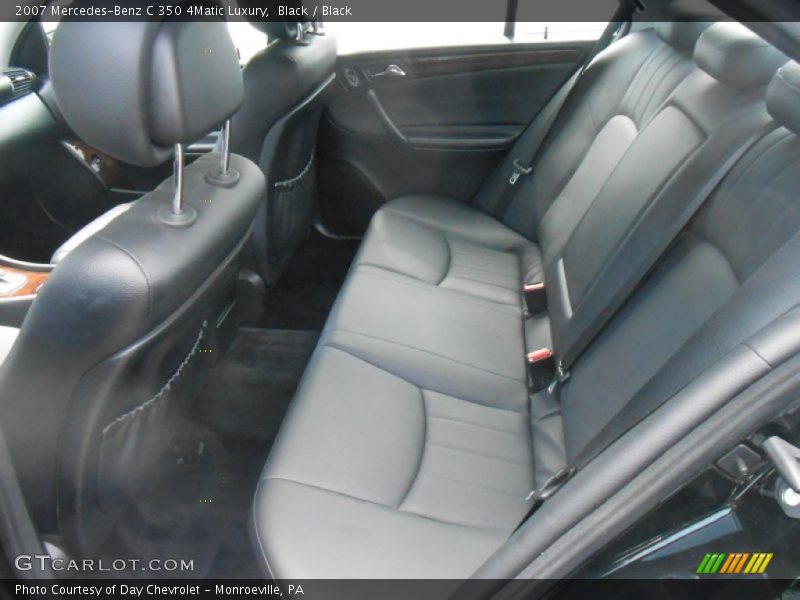 Black / Black 2007 Mercedes-Benz C 350 4Matic Luxury