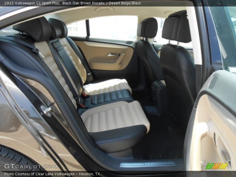 Black Oak Brown Metallic / Desert Beige/Black 2013 Volkswagen CC Sport Plus