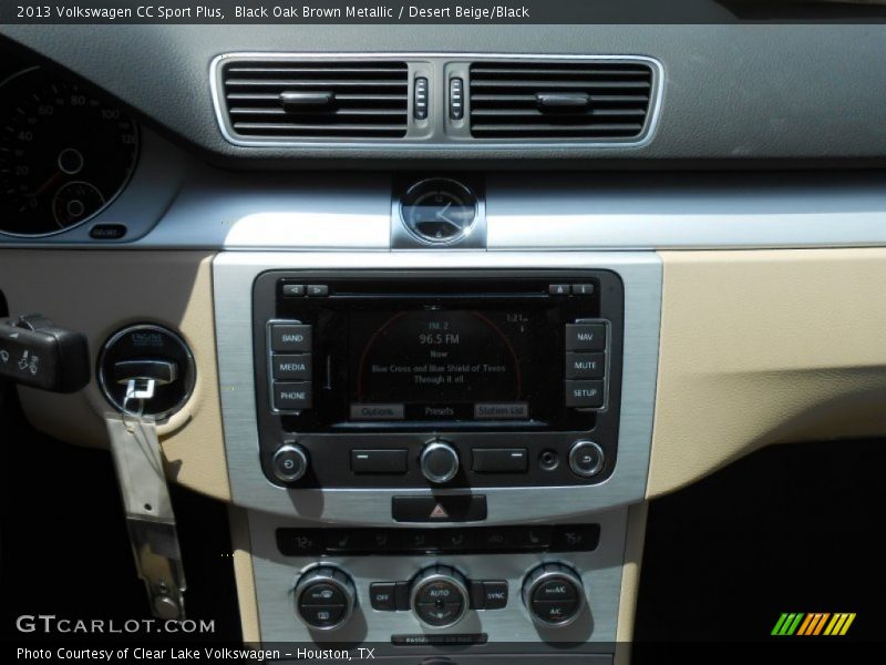 Black Oak Brown Metallic / Desert Beige/Black 2013 Volkswagen CC Sport Plus