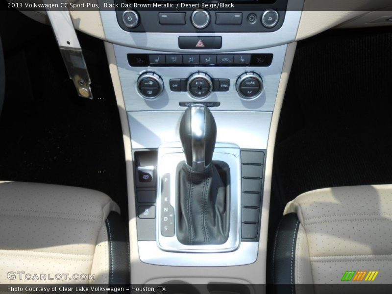 Black Oak Brown Metallic / Desert Beige/Black 2013 Volkswagen CC Sport Plus