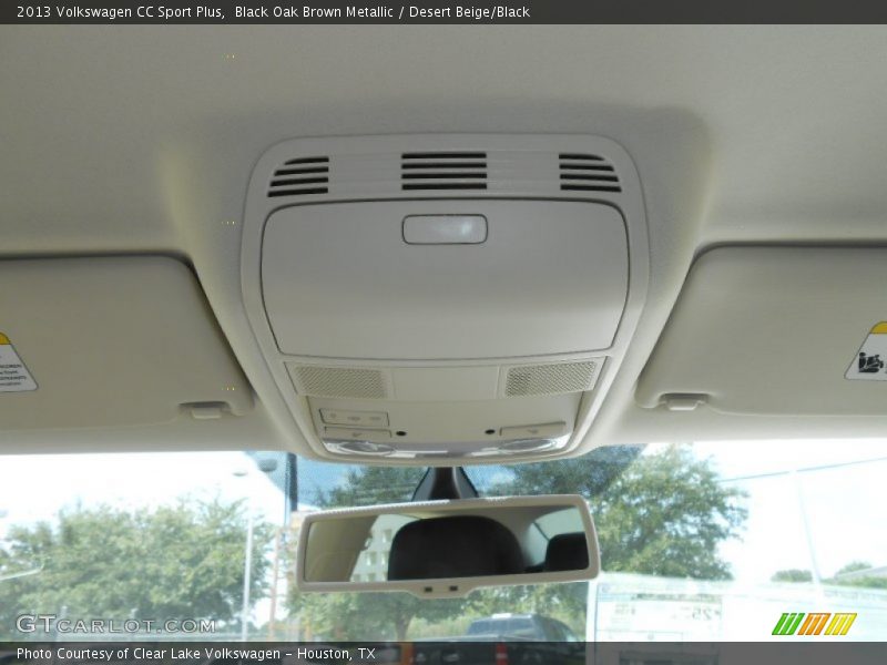 Black Oak Brown Metallic / Desert Beige/Black 2013 Volkswagen CC Sport Plus