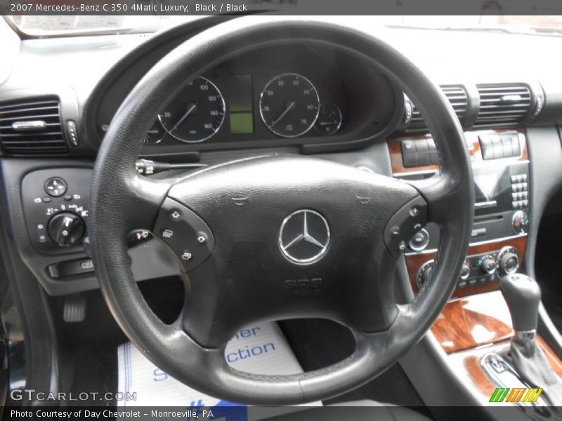 Black / Black 2007 Mercedes-Benz C 350 4Matic Luxury