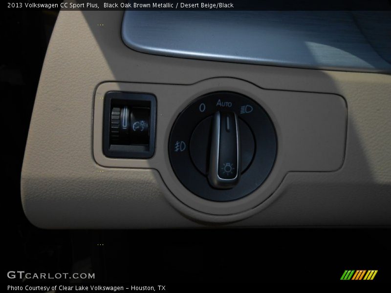 Black Oak Brown Metallic / Desert Beige/Black 2013 Volkswagen CC Sport Plus
