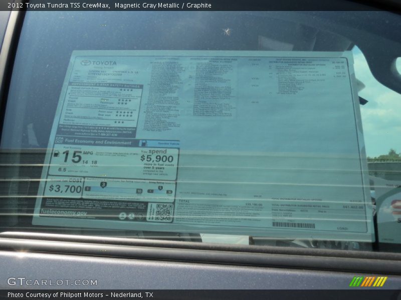 Magnetic Gray Metallic / Graphite 2012 Toyota Tundra TSS CrewMax