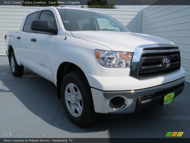 Super White / Graphite 2012 Toyota Tundra CrewMax