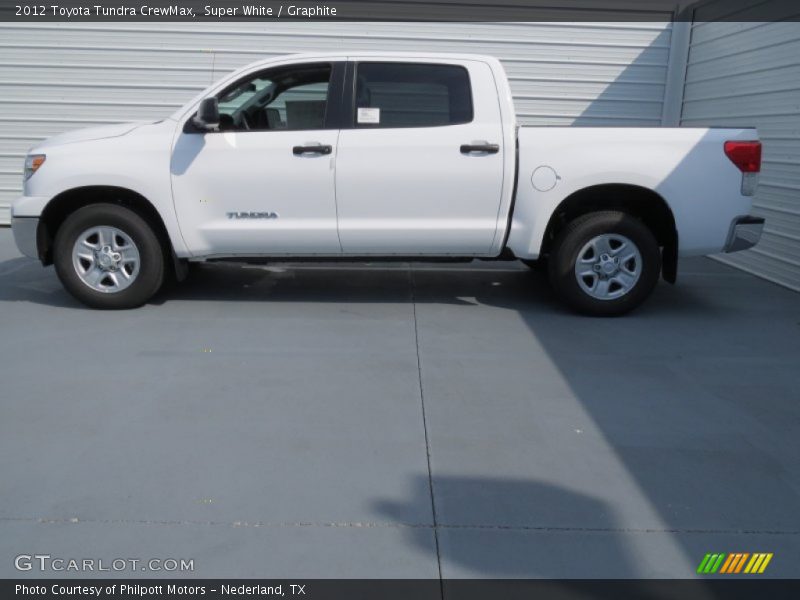 Super White / Graphite 2012 Toyota Tundra CrewMax