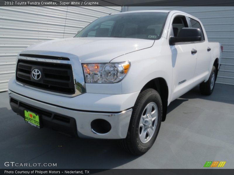 Super White / Graphite 2012 Toyota Tundra CrewMax
