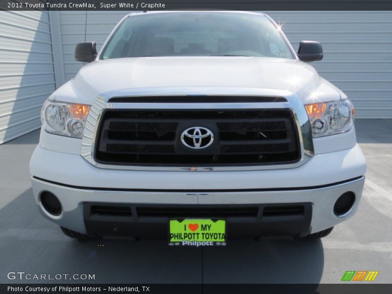Super White / Graphite 2012 Toyota Tundra CrewMax