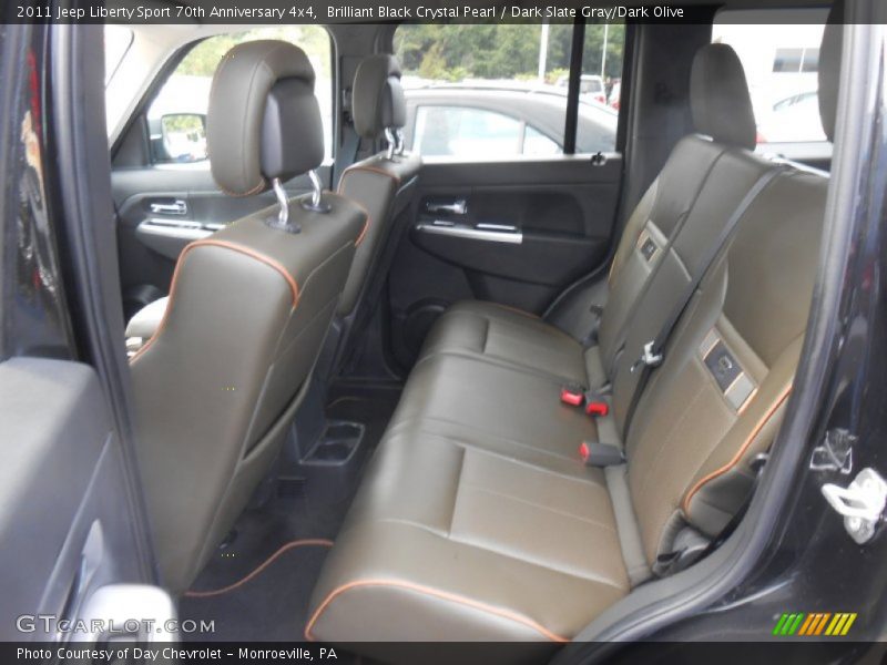 Brilliant Black Crystal Pearl / Dark Slate Gray/Dark Olive 2011 Jeep Liberty Sport 70th Anniversary 4x4
