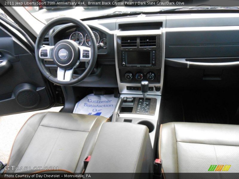 Brilliant Black Crystal Pearl / Dark Slate Gray/Dark Olive 2011 Jeep Liberty Sport 70th Anniversary 4x4