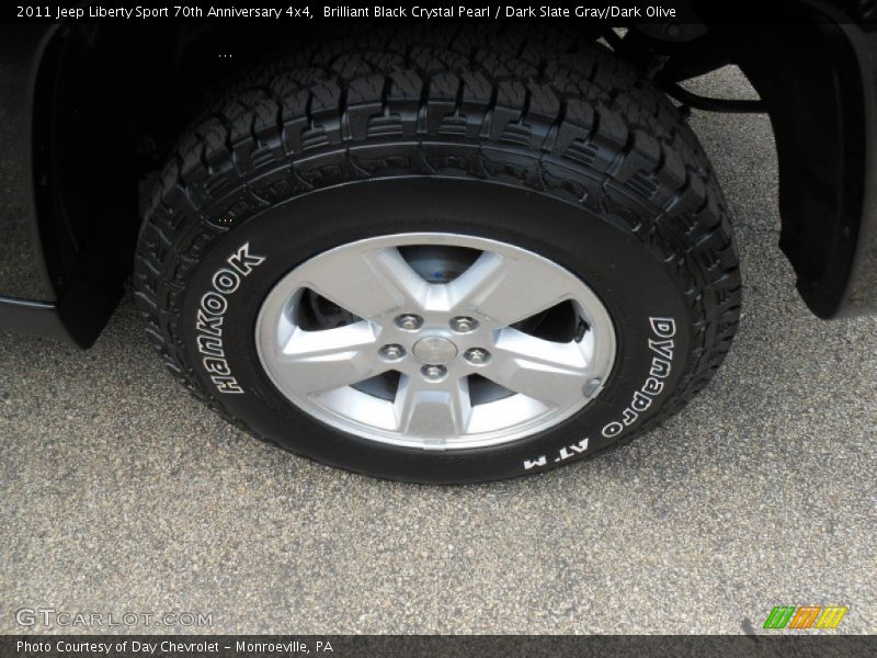 Brilliant Black Crystal Pearl / Dark Slate Gray/Dark Olive 2011 Jeep Liberty Sport 70th Anniversary 4x4