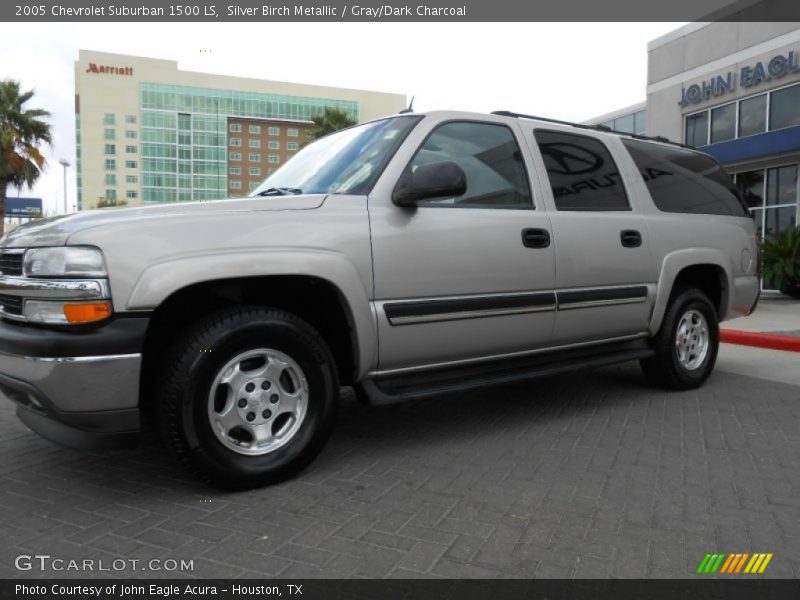 Silver Birch Metallic / Gray/Dark Charcoal 2005 Chevrolet Suburban 1500 LS