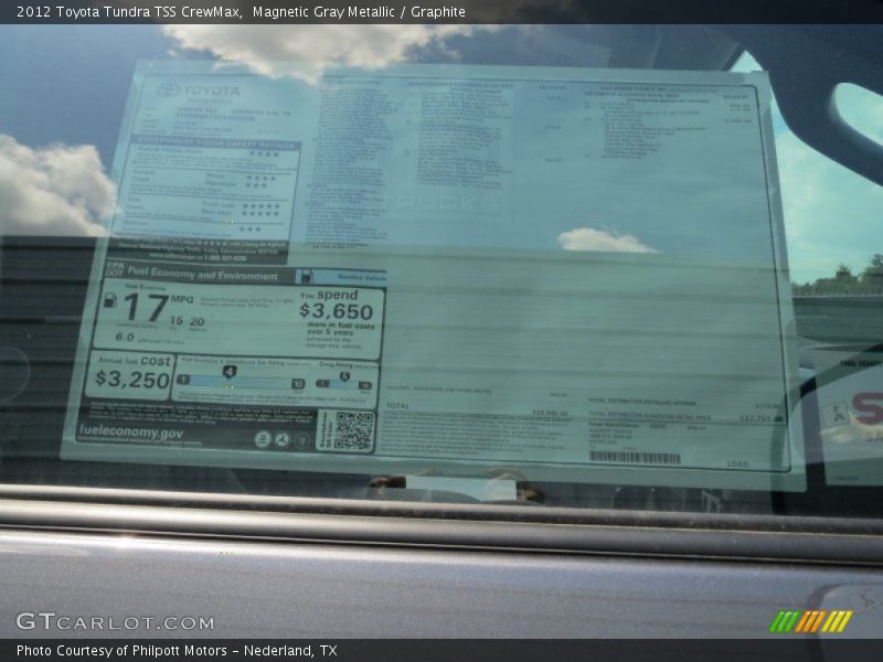 Magnetic Gray Metallic / Graphite 2012 Toyota Tundra TSS CrewMax