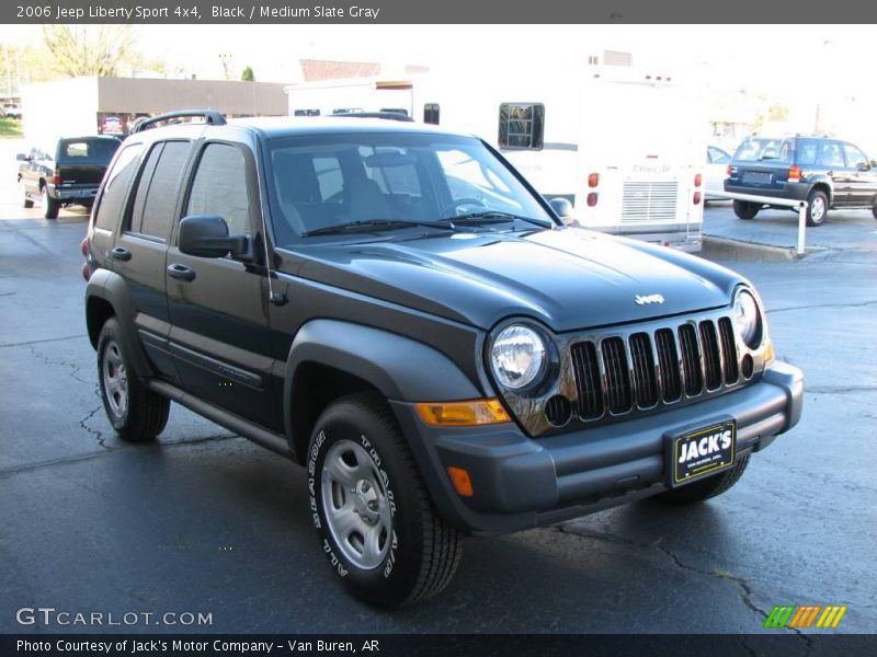 Black / Medium Slate Gray 2006 Jeep Liberty Sport 4x4