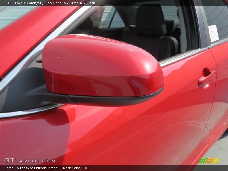 Barcelona Red Metallic / Black 2012 Toyota Camry SE