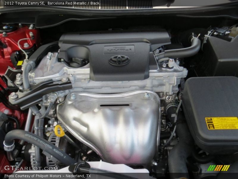 Barcelona Red Metallic / Black 2012 Toyota Camry SE