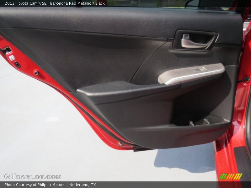 Barcelona Red Metallic / Black 2012 Toyota Camry SE