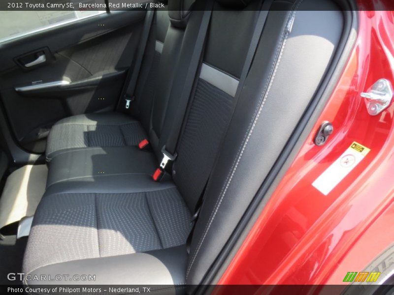 Barcelona Red Metallic / Black 2012 Toyota Camry SE