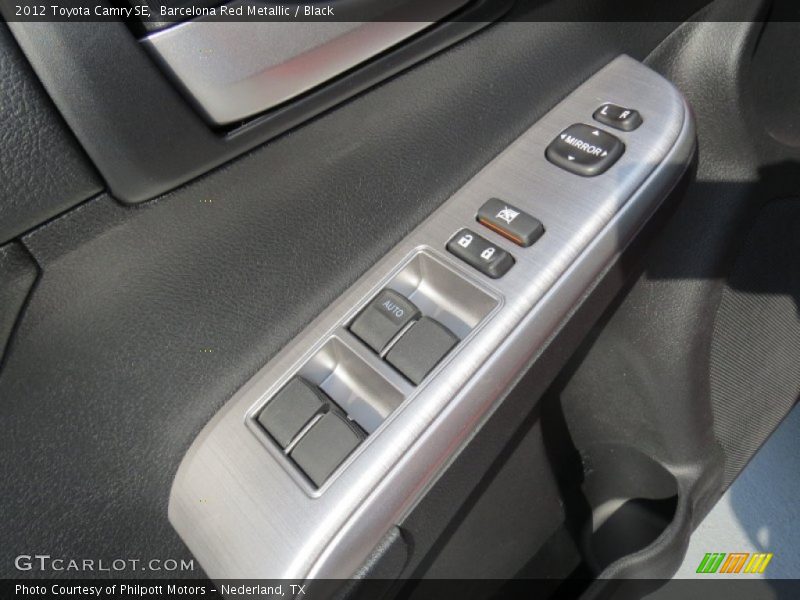 Barcelona Red Metallic / Black 2012 Toyota Camry SE