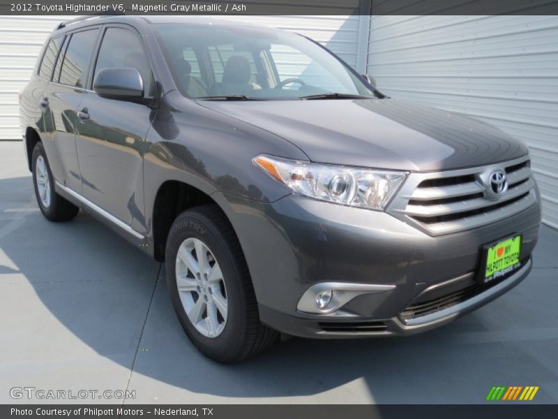 Magnetic Gray Metallic / Ash 2012 Toyota Highlander V6