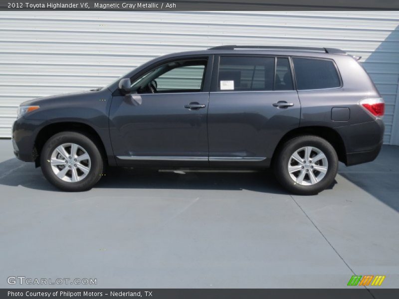 Magnetic Gray Metallic / Ash 2012 Toyota Highlander V6