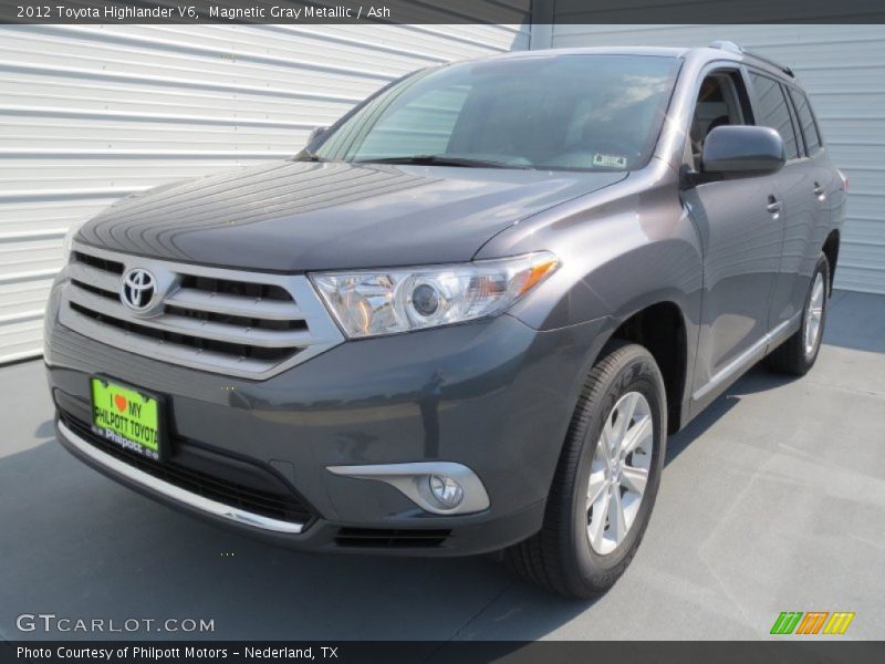 Magnetic Gray Metallic / Ash 2012 Toyota Highlander V6
