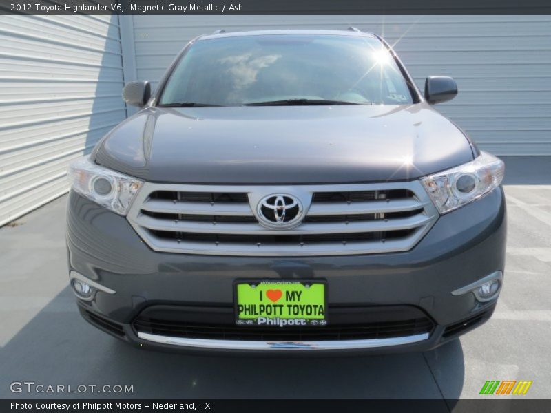 Magnetic Gray Metallic / Ash 2012 Toyota Highlander V6