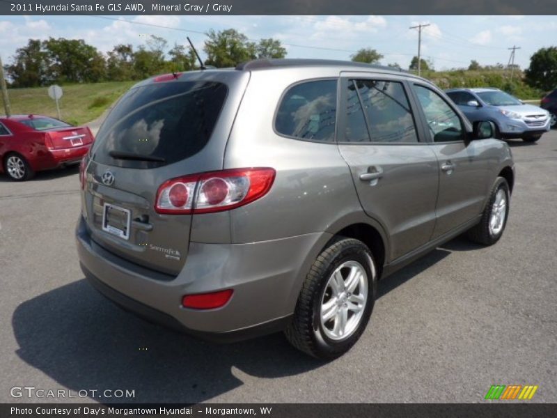 Mineral Gray / Gray 2011 Hyundai Santa Fe GLS AWD