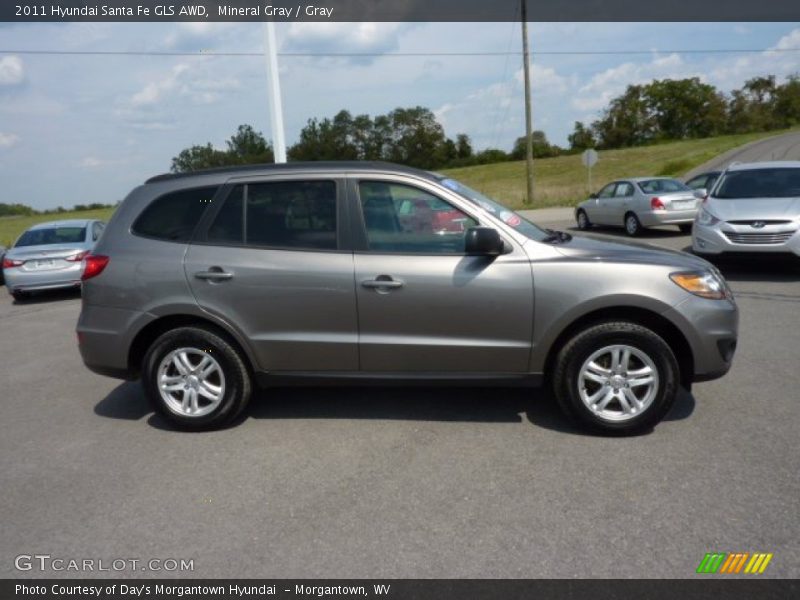 Mineral Gray / Gray 2011 Hyundai Santa Fe GLS AWD