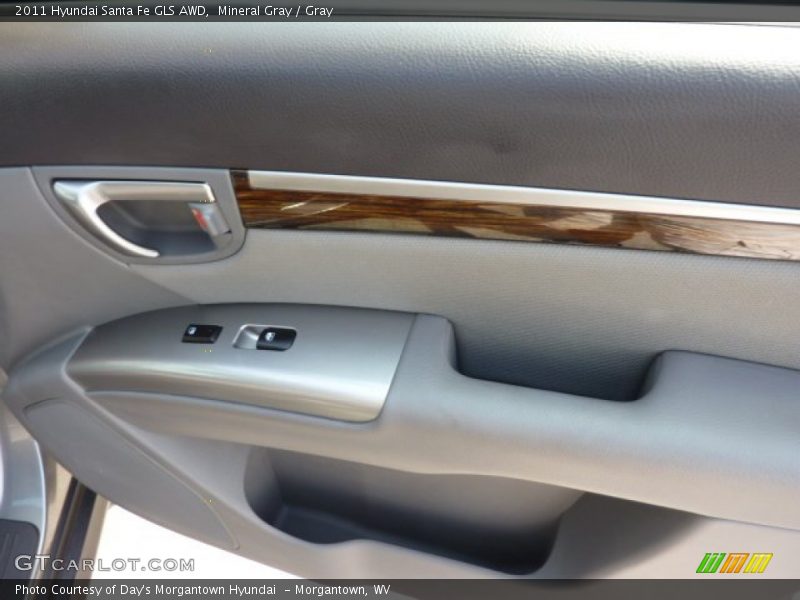 Mineral Gray / Gray 2011 Hyundai Santa Fe GLS AWD