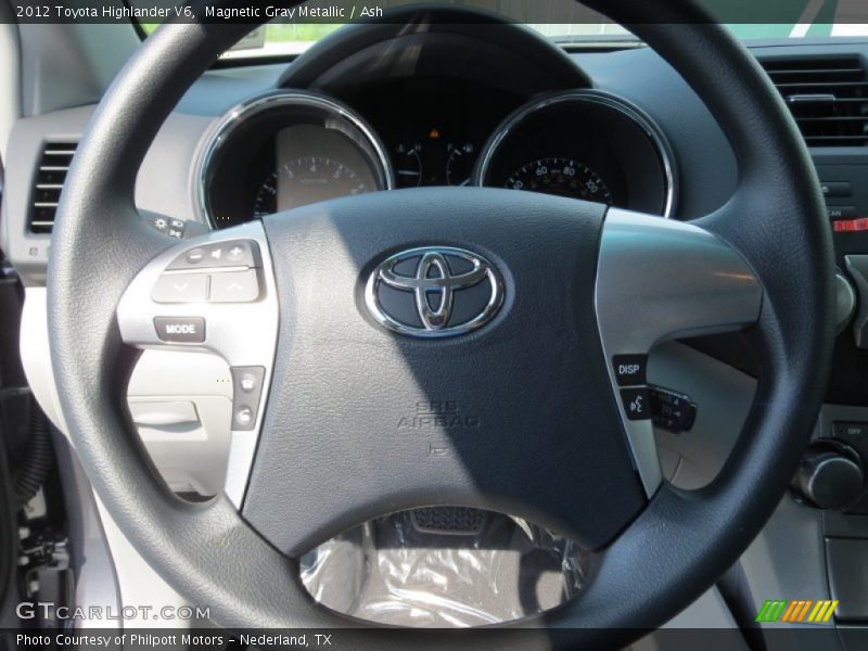 Magnetic Gray Metallic / Ash 2012 Toyota Highlander V6