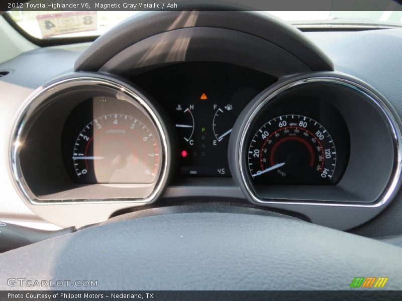 Magnetic Gray Metallic / Ash 2012 Toyota Highlander V6