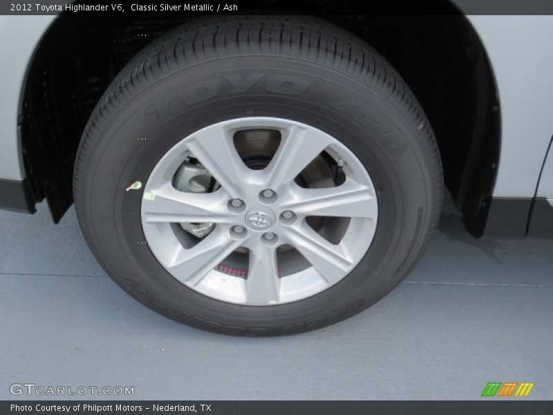 Classic Silver Metallic / Ash 2012 Toyota Highlander V6