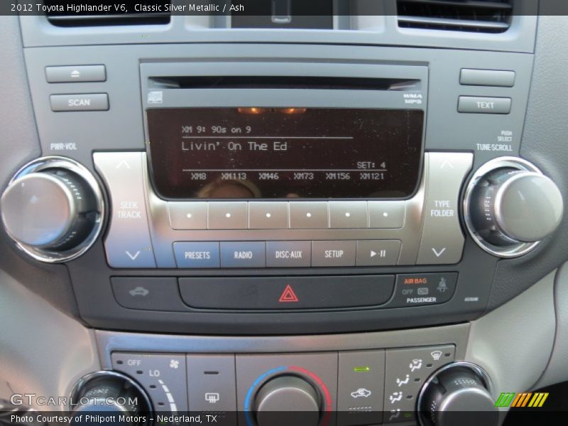 Classic Silver Metallic / Ash 2012 Toyota Highlander V6
