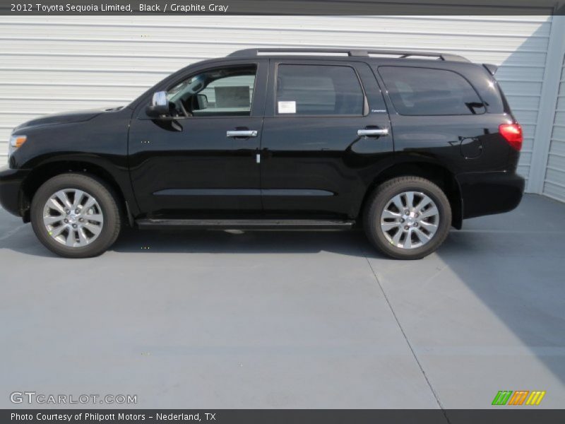 Black / Graphite Gray 2012 Toyota Sequoia Limited