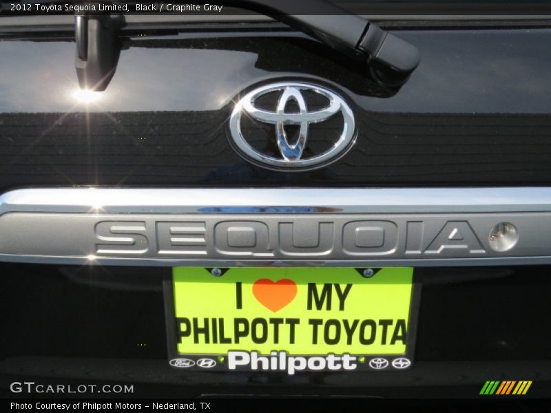 Black / Graphite Gray 2012 Toyota Sequoia Limited