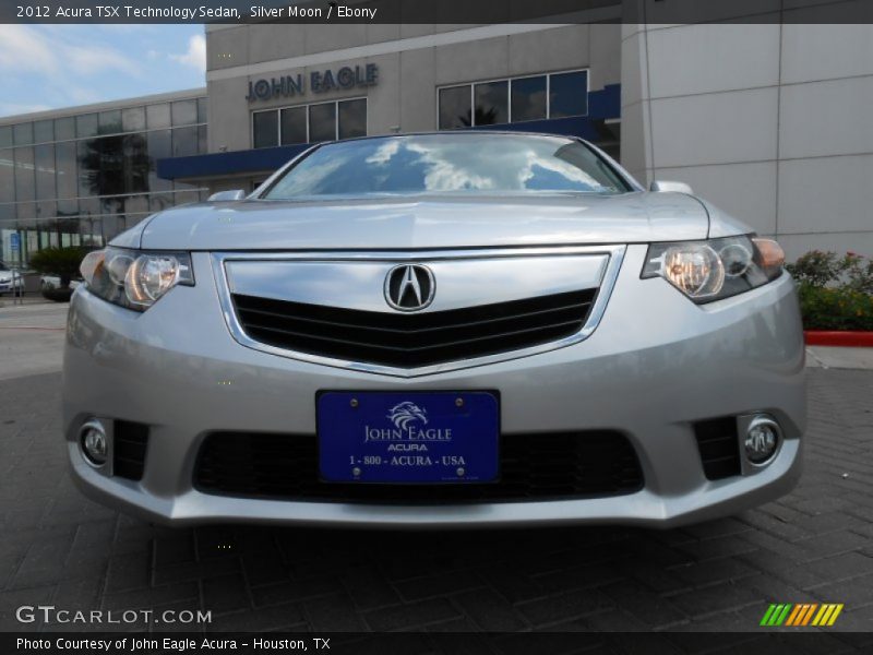 Silver Moon / Ebony 2012 Acura TSX Technology Sedan
