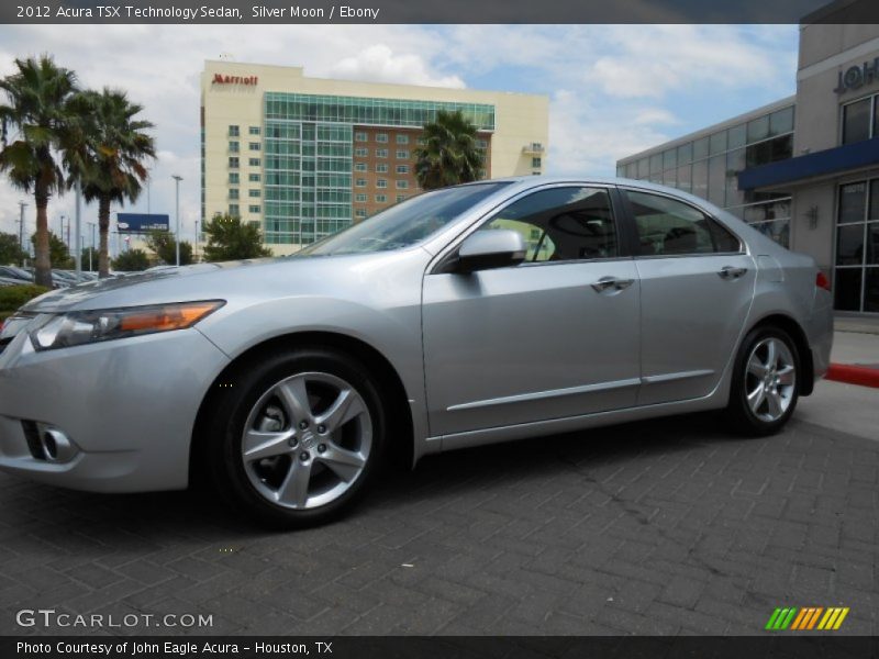 Silver Moon / Ebony 2012 Acura TSX Technology Sedan