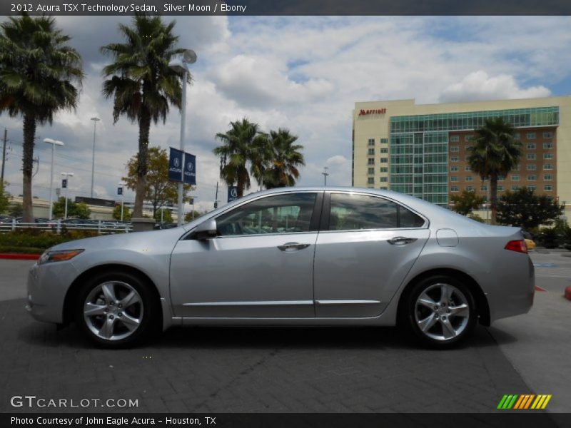 Silver Moon / Ebony 2012 Acura TSX Technology Sedan