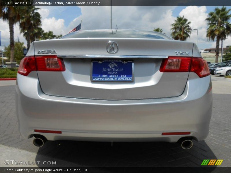 Silver Moon / Ebony 2012 Acura TSX Technology Sedan