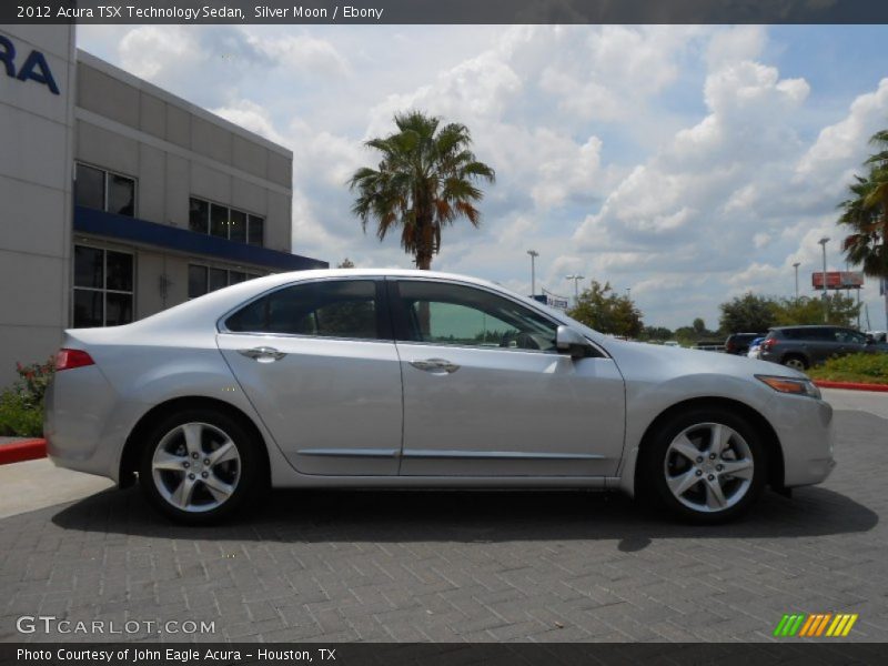 Silver Moon / Ebony 2012 Acura TSX Technology Sedan