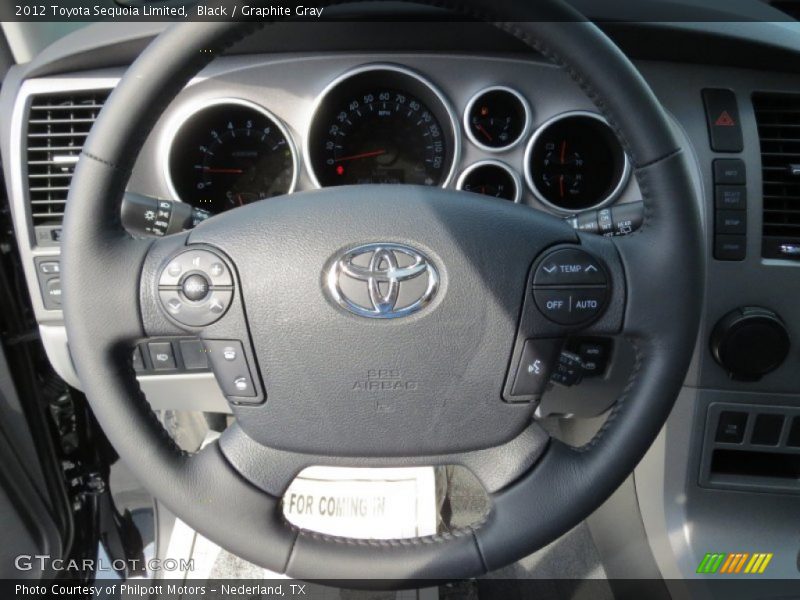 Black / Graphite Gray 2012 Toyota Sequoia Limited