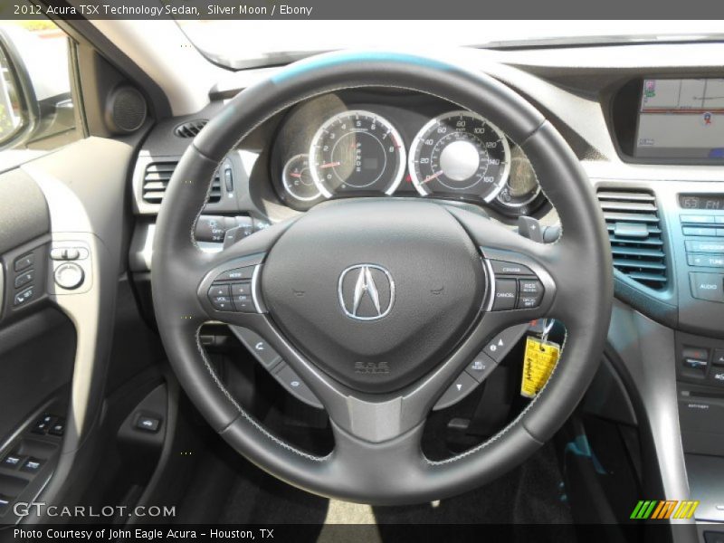 Silver Moon / Ebony 2012 Acura TSX Technology Sedan
