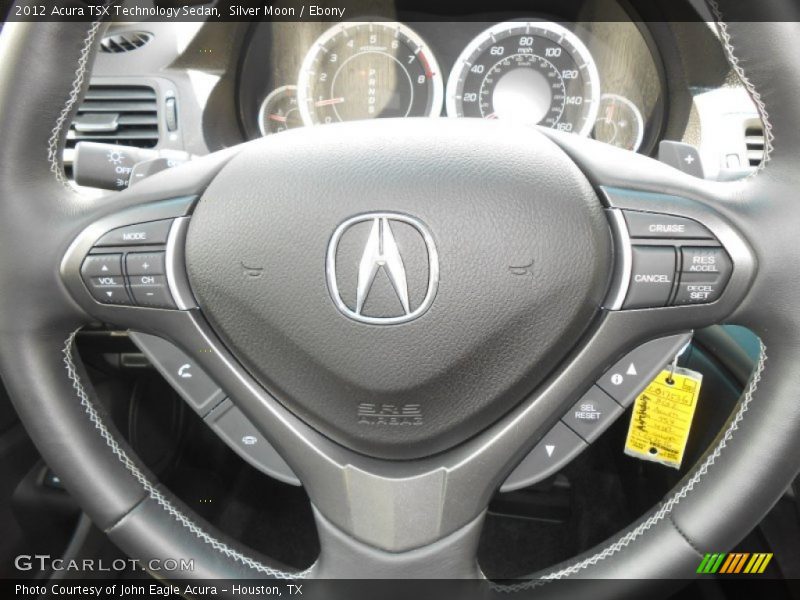 Silver Moon / Ebony 2012 Acura TSX Technology Sedan