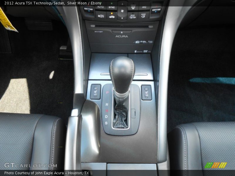 Silver Moon / Ebony 2012 Acura TSX Technology Sedan