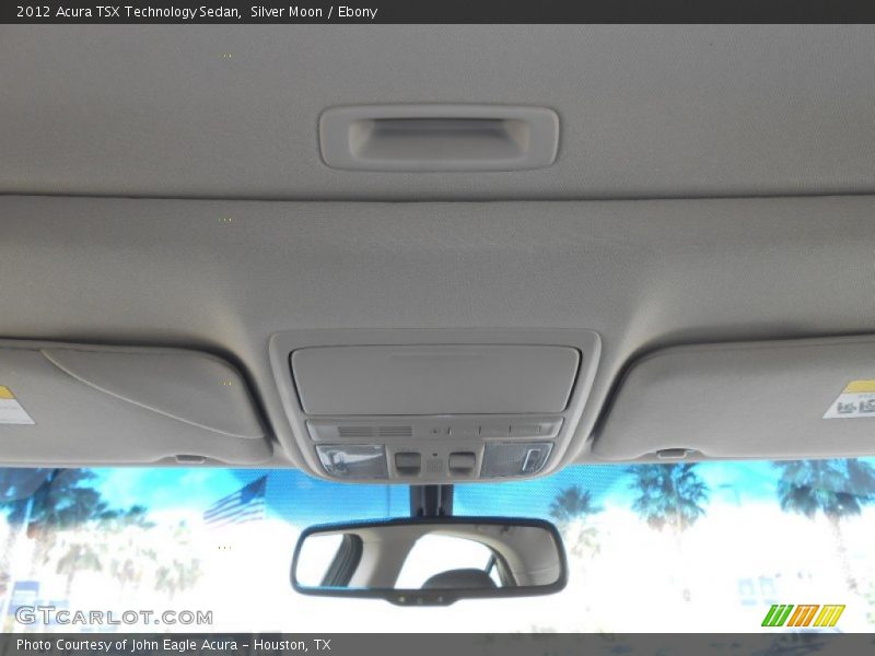 Silver Moon / Ebony 2012 Acura TSX Technology Sedan