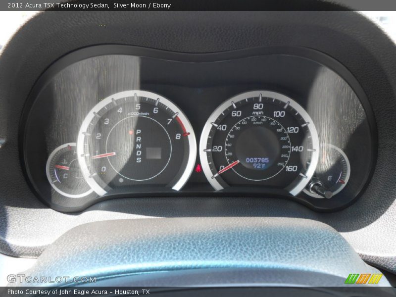 Silver Moon / Ebony 2012 Acura TSX Technology Sedan