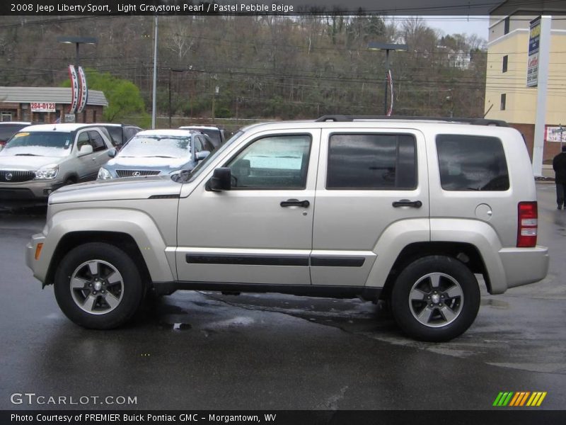 Light Graystone Pearl / Pastel Pebble Beige 2008 Jeep Liberty Sport