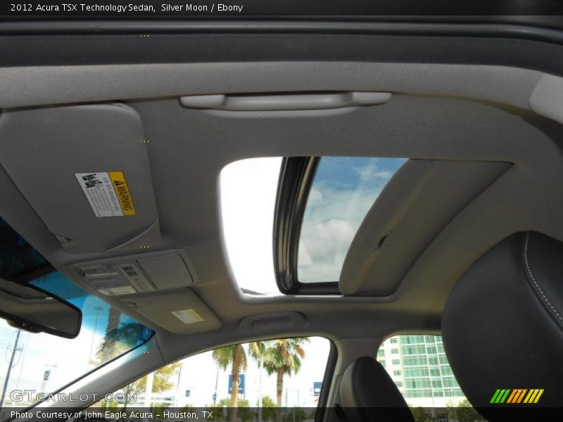 Silver Moon / Ebony 2012 Acura TSX Technology Sedan