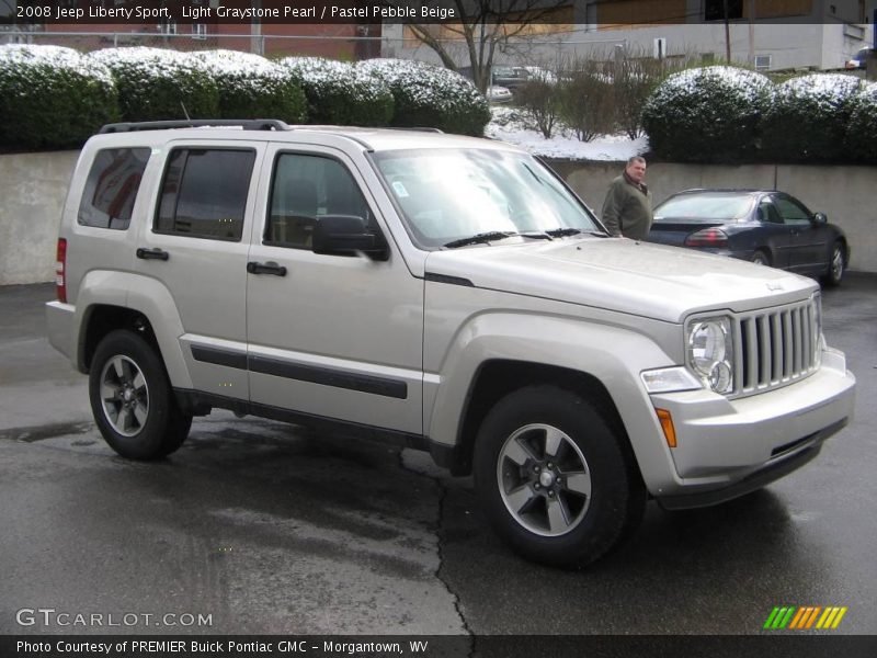 Light Graystone Pearl / Pastel Pebble Beige 2008 Jeep Liberty Sport